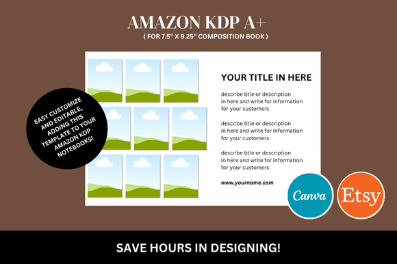Download Amazon KDP a+ Canva Mockup - Canva Collection
