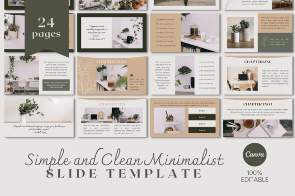 Download SLIDE Simple and Clean Minimalist CANVA - Canva Collection