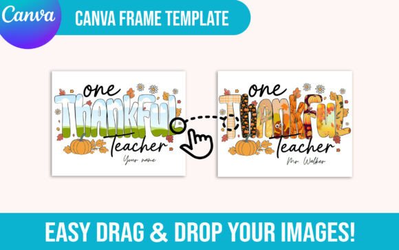 Download Custom Teacher Thanksgiving Canva Frame - Canva Collection