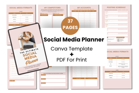 Download Social Media Planner Printable Canva - Canva Collection