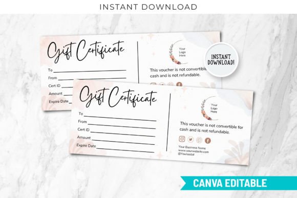 Download Gift Template, Canva Certificate - Canva Collection