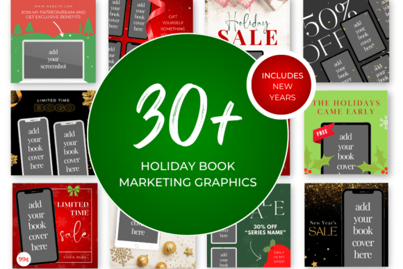 Download Holiday Book Marketing Canva Templates - Canva template Collection