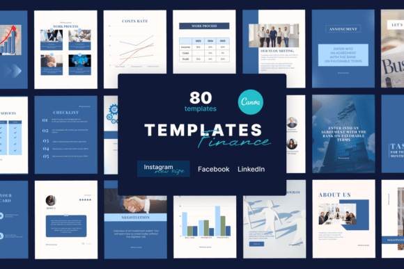 Download Financing Canva Templates, Instagram, Li - Canva template Collection