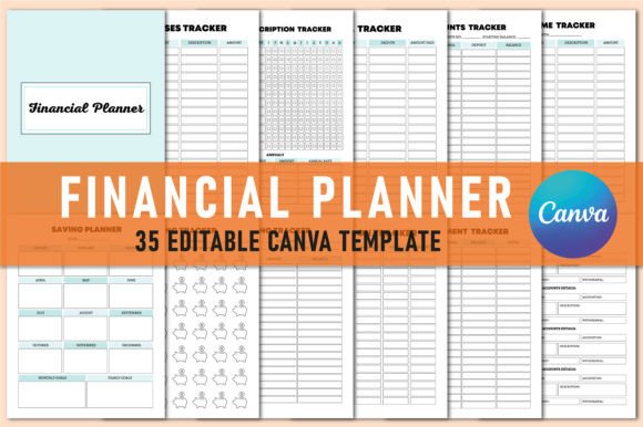 Download Editable Financial Planner for Canva - Canva Collection