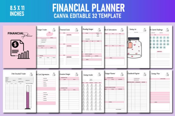 Download Financial Planner Canva KDP - Canva Collection