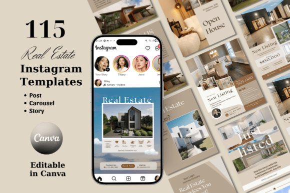 Download Real Estate Instagram Templates Canva Bu - Canva Collection