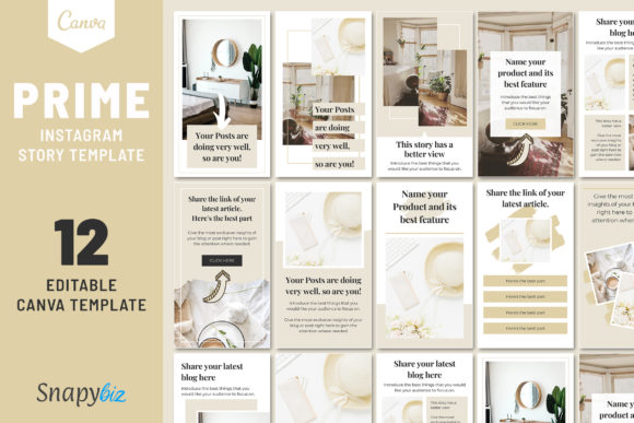 Download Prime Instagram Story Canva Templates - Canva template Collection