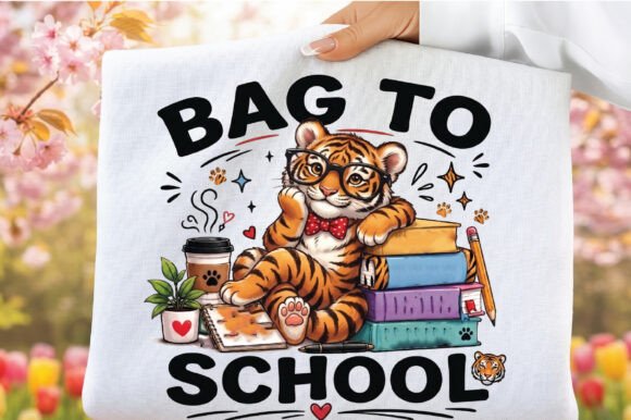 Download Bag to School Tiger Clipart Sublimation - Premium Resources
