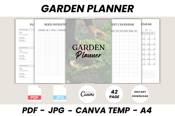 Download Garden Planner Canva Template - Canva template Collection