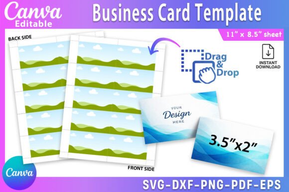 Download Business Card Canva Template - Canva template Collection