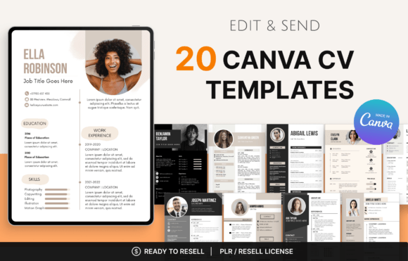 Download 20 Canva CV Templates - Canva Collection