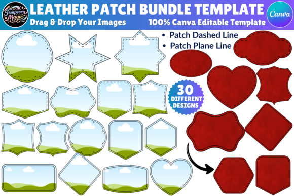 Download Leather Patch Canva Editable Template - Canva Collection