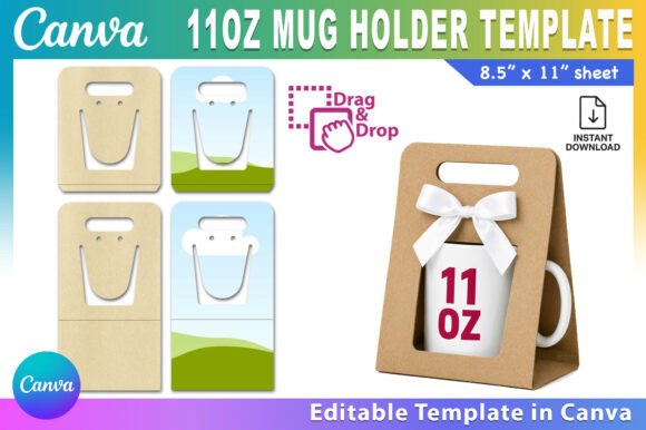 Download Canva 11oz Mug Holder Template - Canva Collection