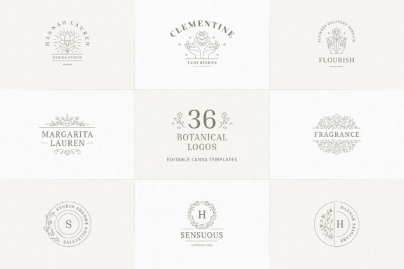 Download 36 Botanical Logo Templates | Canva - Canva Collection