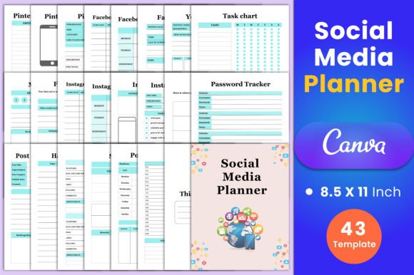 Download Social Media Planner Canva Interior - Canva Collection