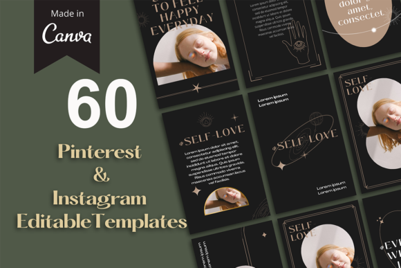 Download Pinterest and Instagram Canva Templates - Canva template Collection