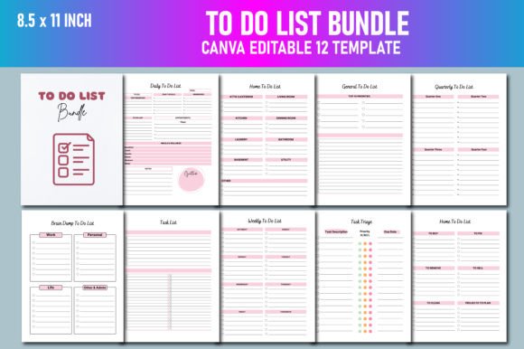 Download To Do List Bundle Canva KDP - Canva Collection