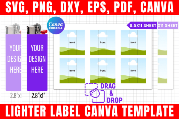 Download Lighter Label Canva Editable Template - Canva Collection