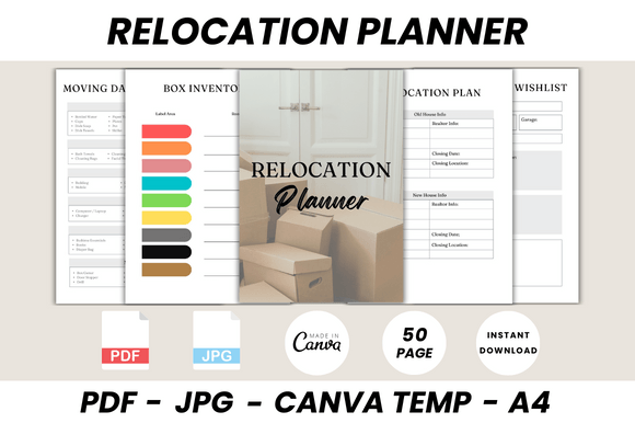 Download Relocation Planner Canva Template - Canva template Collection
