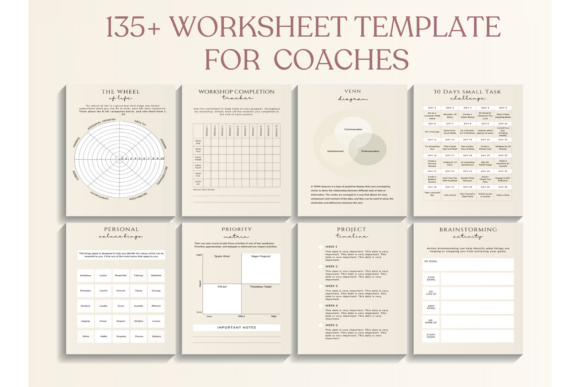 Download Coaching Worksheet Canva Templates - Canva template Collection