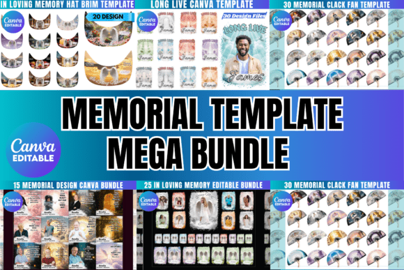 Download Memorial Mega Bundle Canva Template - Canva template Collection