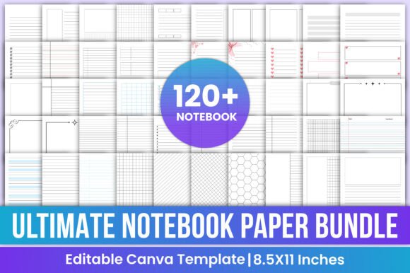 Download Ultimate Notebook Paper Bundle Canva - Canva Collection