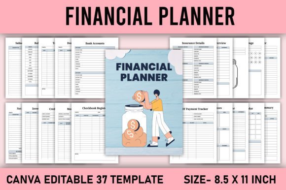Download Financial Planner Canva Template - Canva template Collection