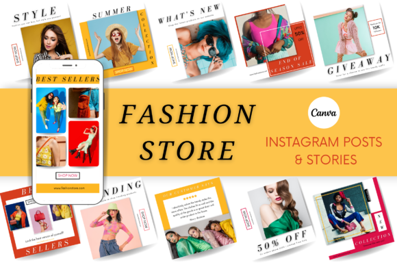Download Fashion Store Canva Templates - Canva template Collection
