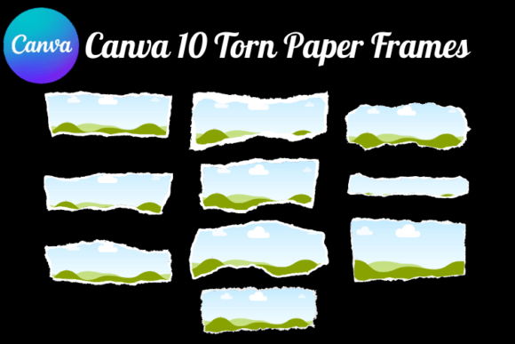 Download Canva Torn Paper Ripped Frame Template - Premium Resources
