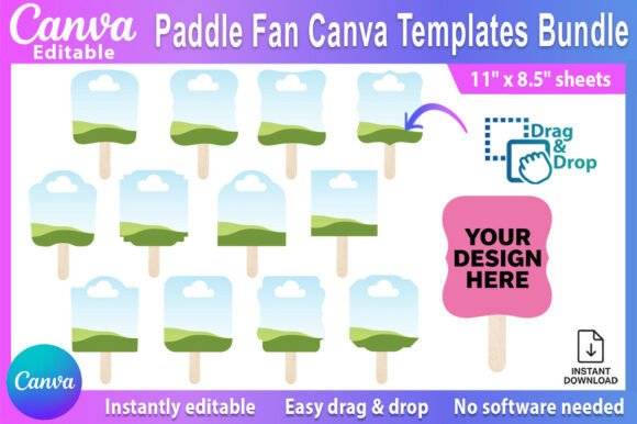 Download Editable Paddle Fan Canva Templates - Canva template Collection
