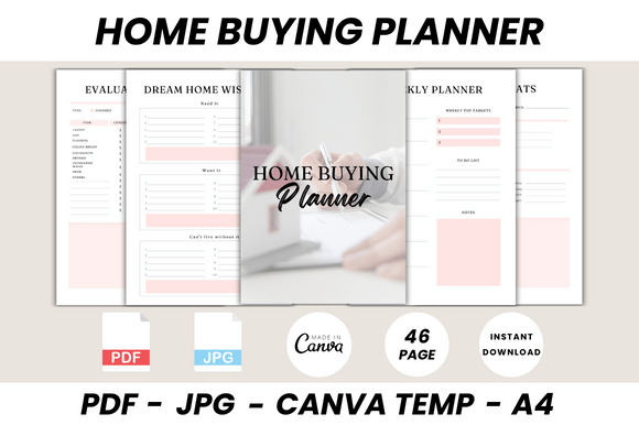 Download Home Buying Planner Canva Template - Canva template Collection