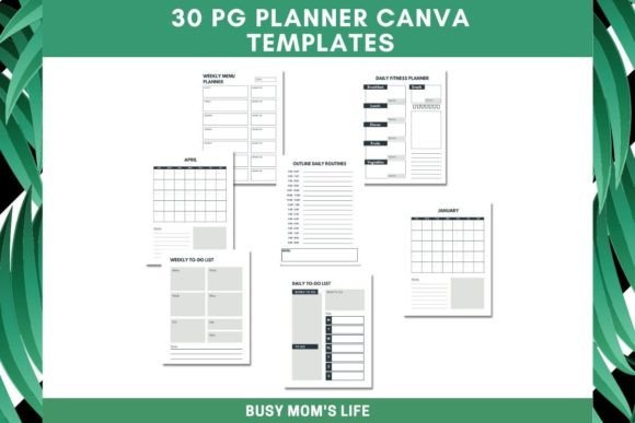 Download Minimalist Planner Canva Templates - Canva template Collection