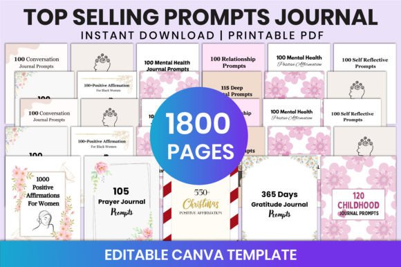 Download Top Selling Prompts Journal for Canva - Canva Collection