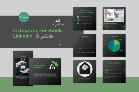 Download Business Finance Templates for CANVA - Canva Collection