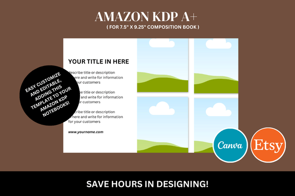 Download Amazon KDP a+ Canva Mockup - Canva Collection