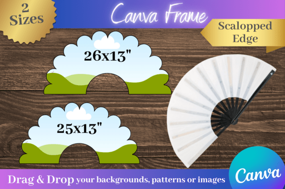 Download Canva Clack Fan Scalloped Edge Template2 - Canva Collection