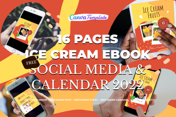 Download 16 Ice Cream EBook Canva Templates - Canva template Collection
