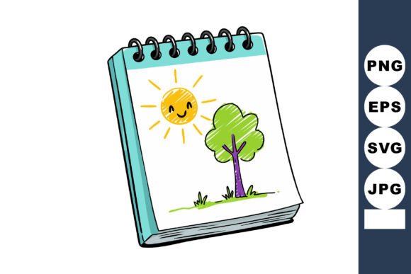 Download Spiral Bound Sketchbook with Colorful Dr - Sketchbook Collection