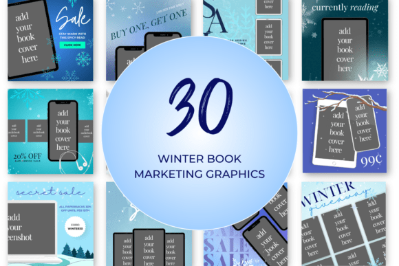 Download Winter Book Marketing Canva Templates - Canva template Collection