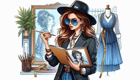 Download Stylish Fashion Designer Sketchbook - Sketchbook Collection