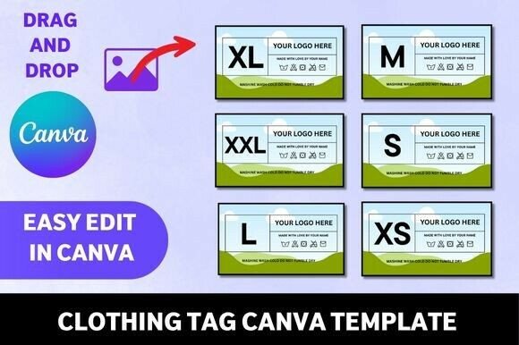 Download Clothing Tag Canva Template Bundle - Canva template Collection