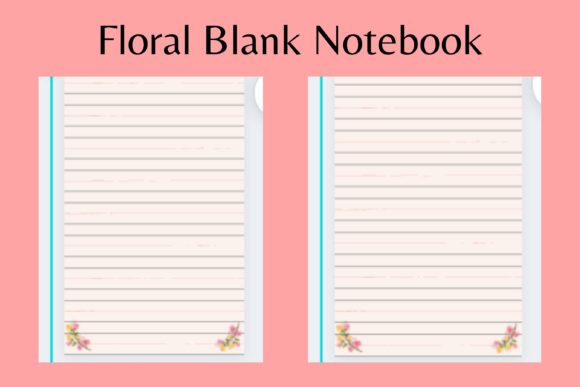 Download Blank Floral Notebook Interior - Blank Collection