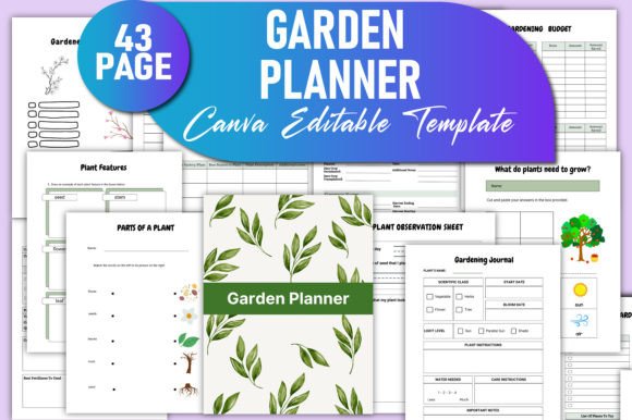Download Editable Garden Planner Canva KDP - Canva Collection