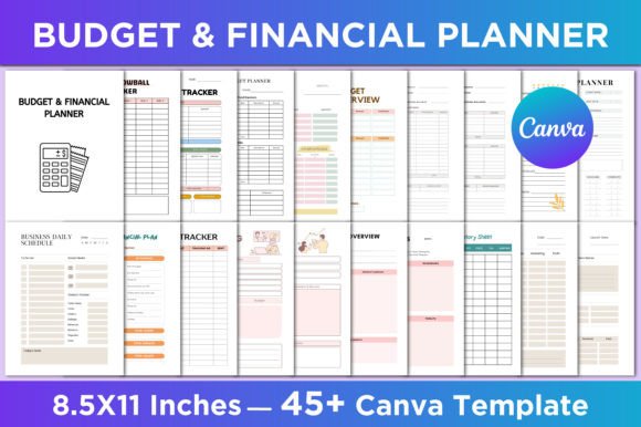 Download Budget &amp; Financial Planner Canva Interio - Canva Collection